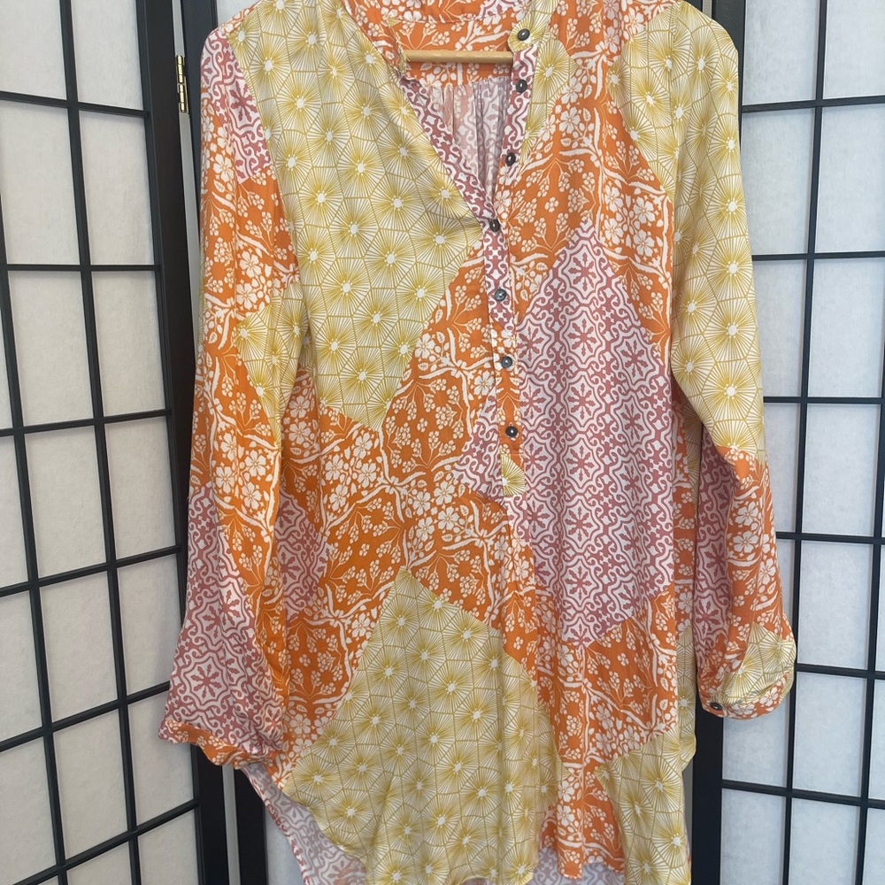 Olivaceous Colorful Boho Vibe Top Small